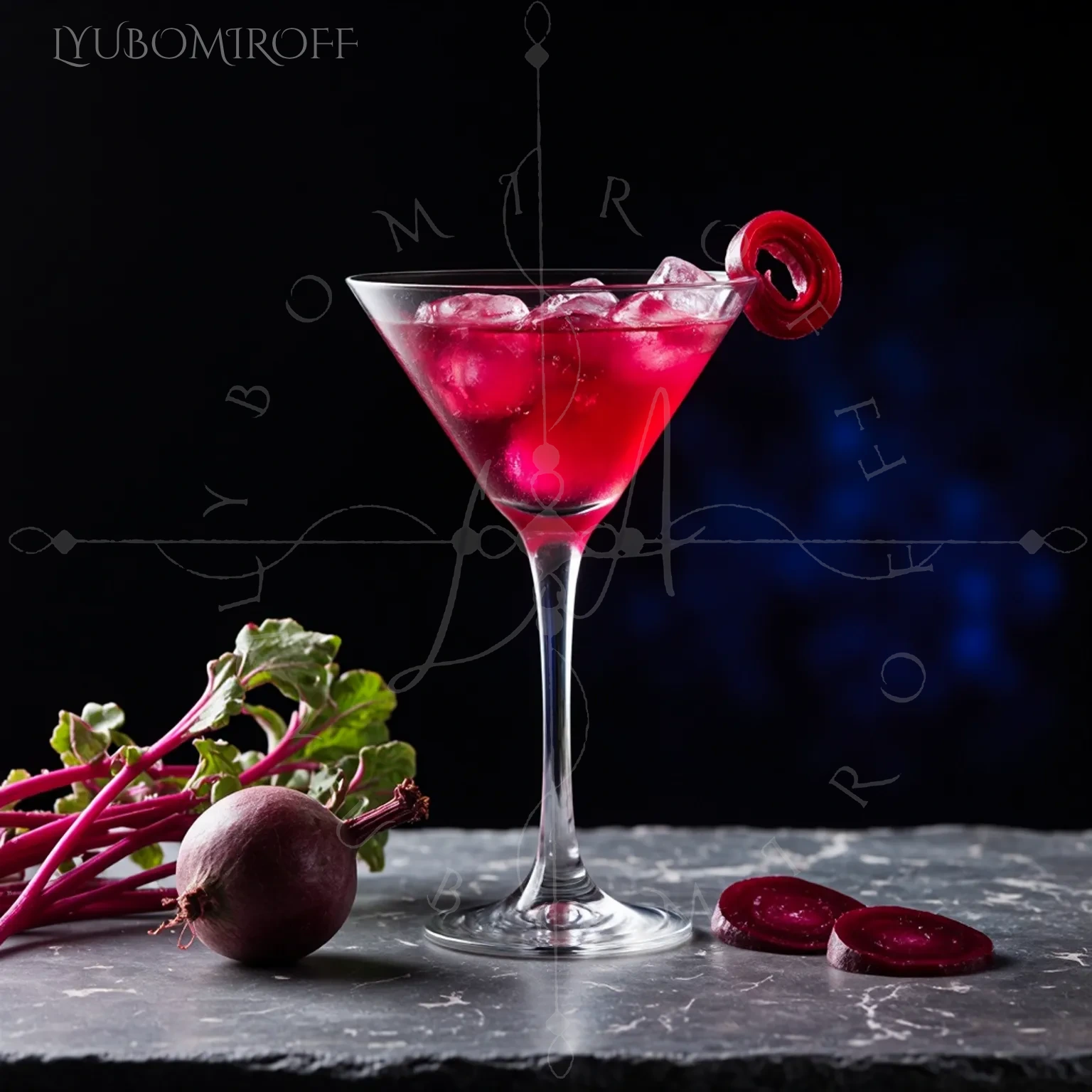 Beet the Heat Martini cocktail – LYUBOMIROFF