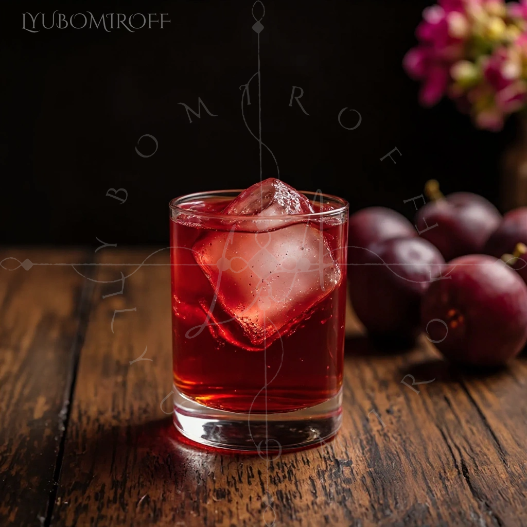 "Black Blossom Negroni" Cocktail
