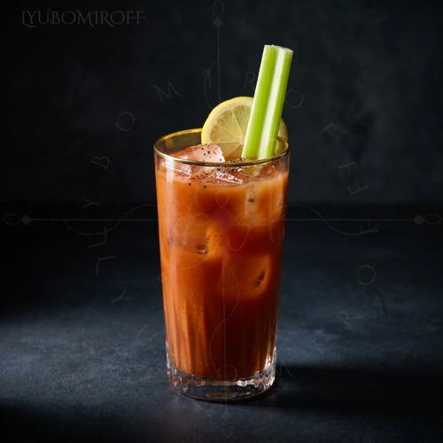 Bloody Mary — Rusty Horseradish Twist cocktail made with LYUBOMIROFF Vodka