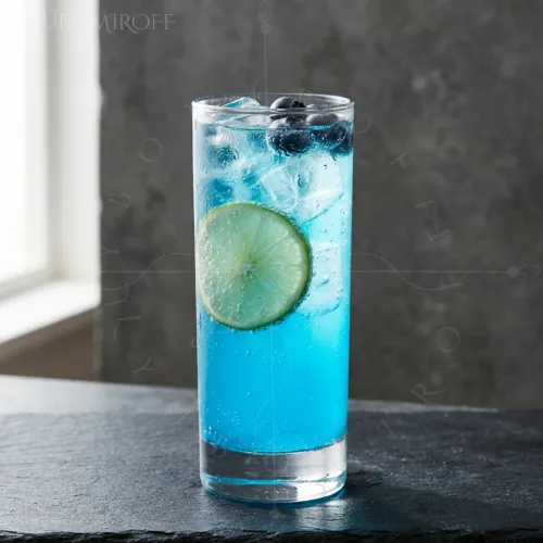 Blue Freedom Collins cocktail