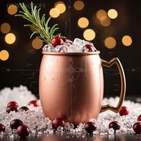 Frosted Cranberry Mule cocktail – LYUBOMIROFF