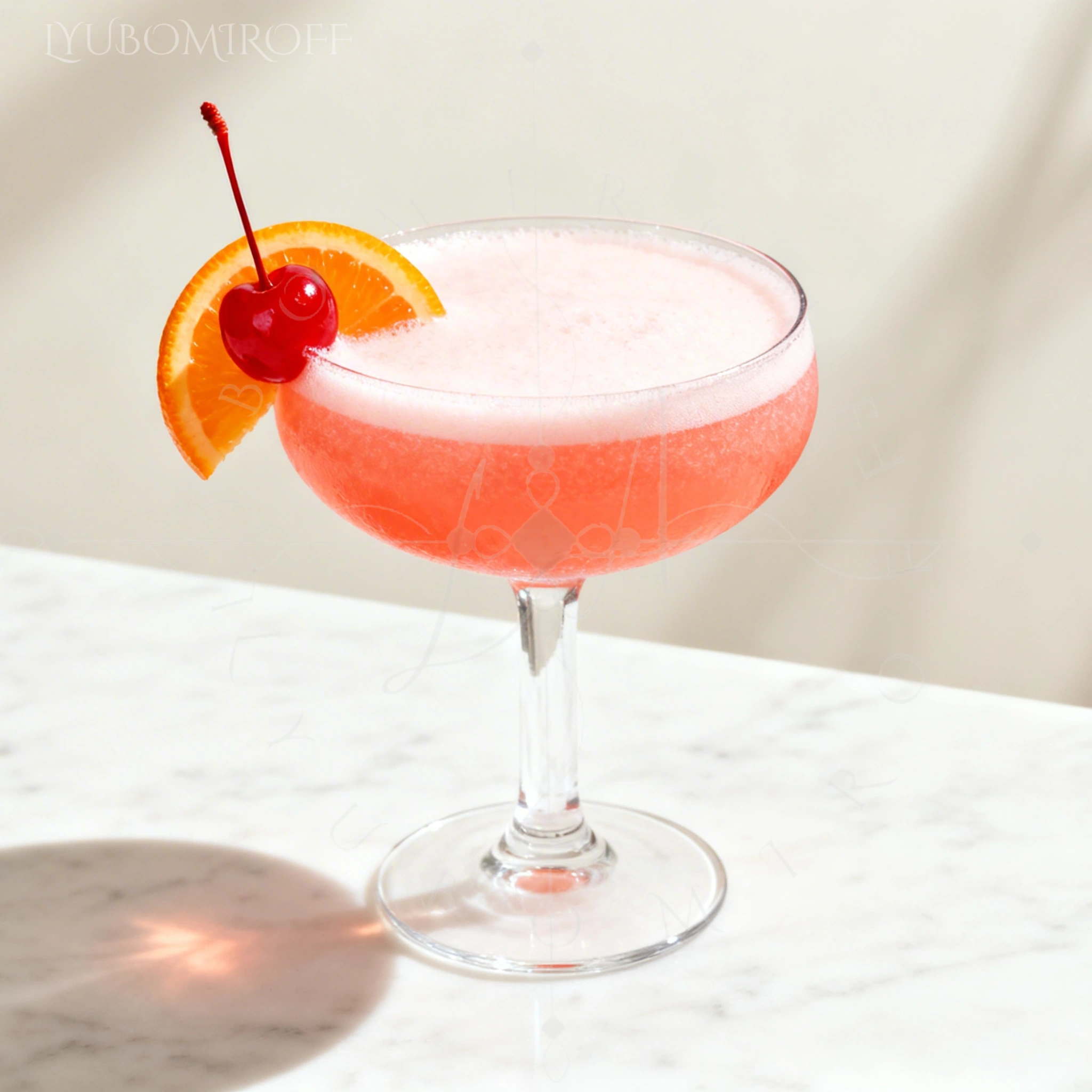 Cherry Citrus Gin Fizz cocktail – LYUBOMIROFF