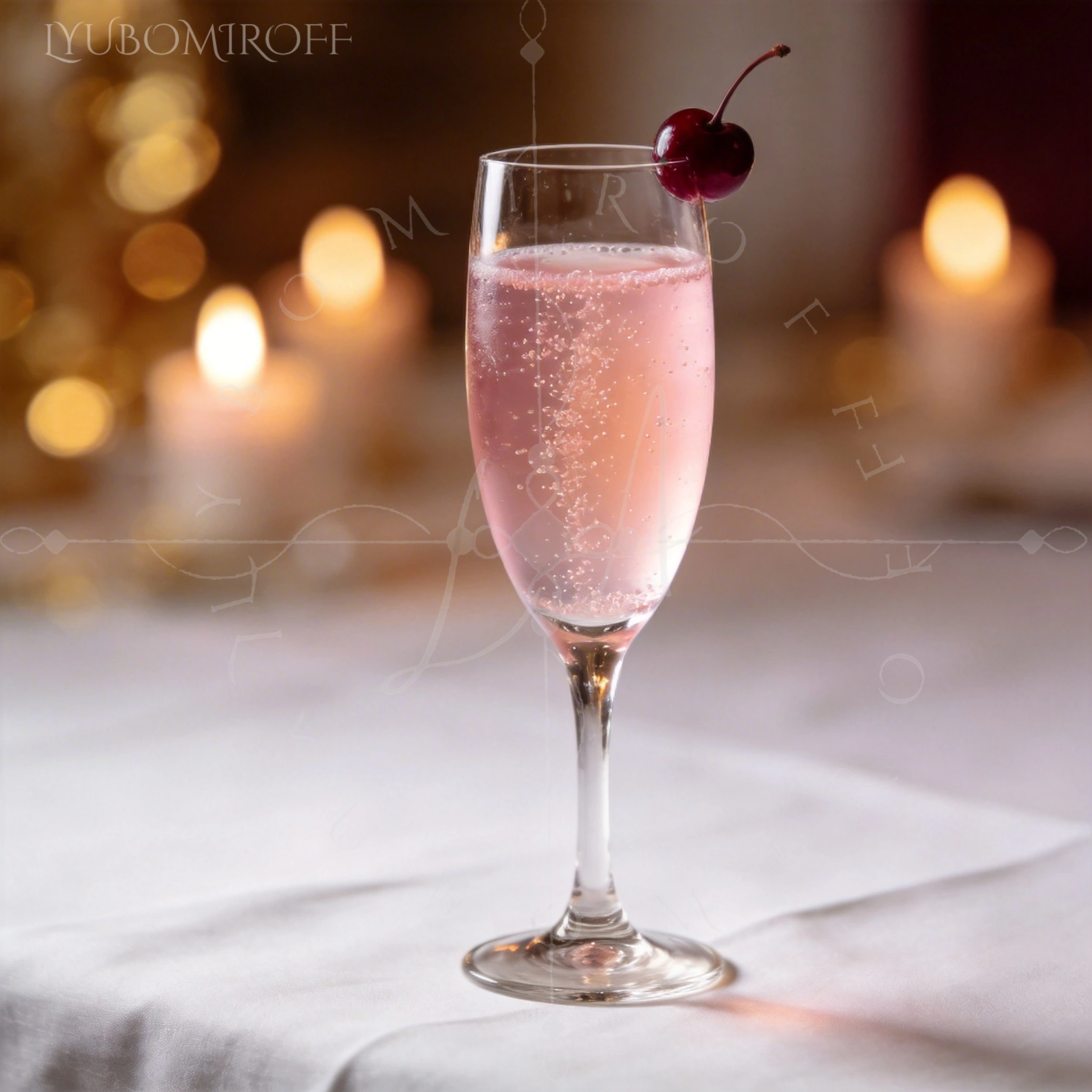 Cherry Sake Royale cocktail – LYUBOMIROFF