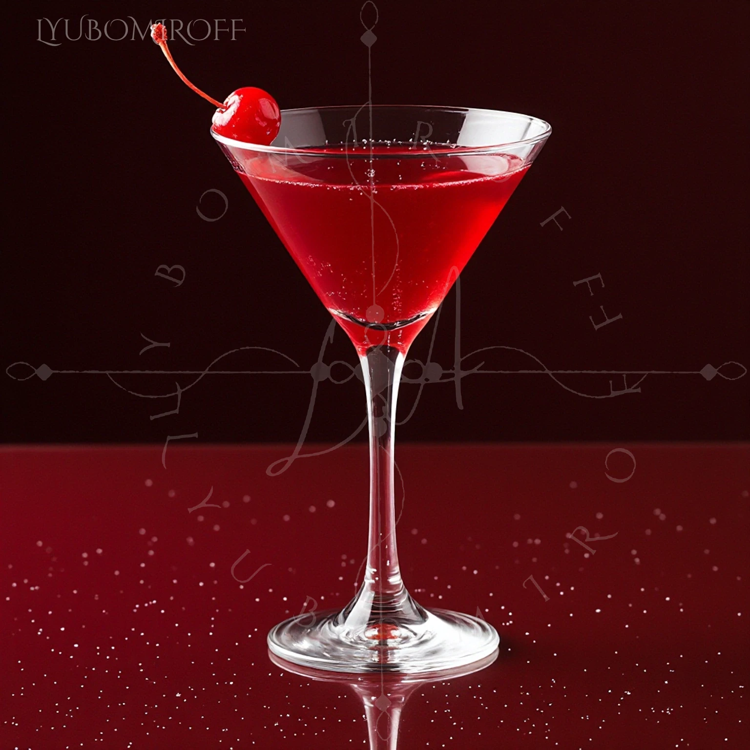 Cherry Velvet Martini cocktail – LYUBOMIROFF