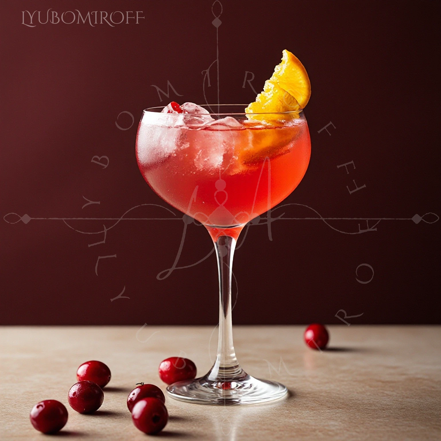 Cranberry Citrus Royale cocktail – LYUBOMIROFF