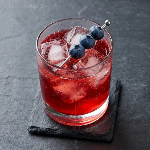 Cranberry Fireworks cocktail made with LYUBOMIROFF Cranberry Liqueur