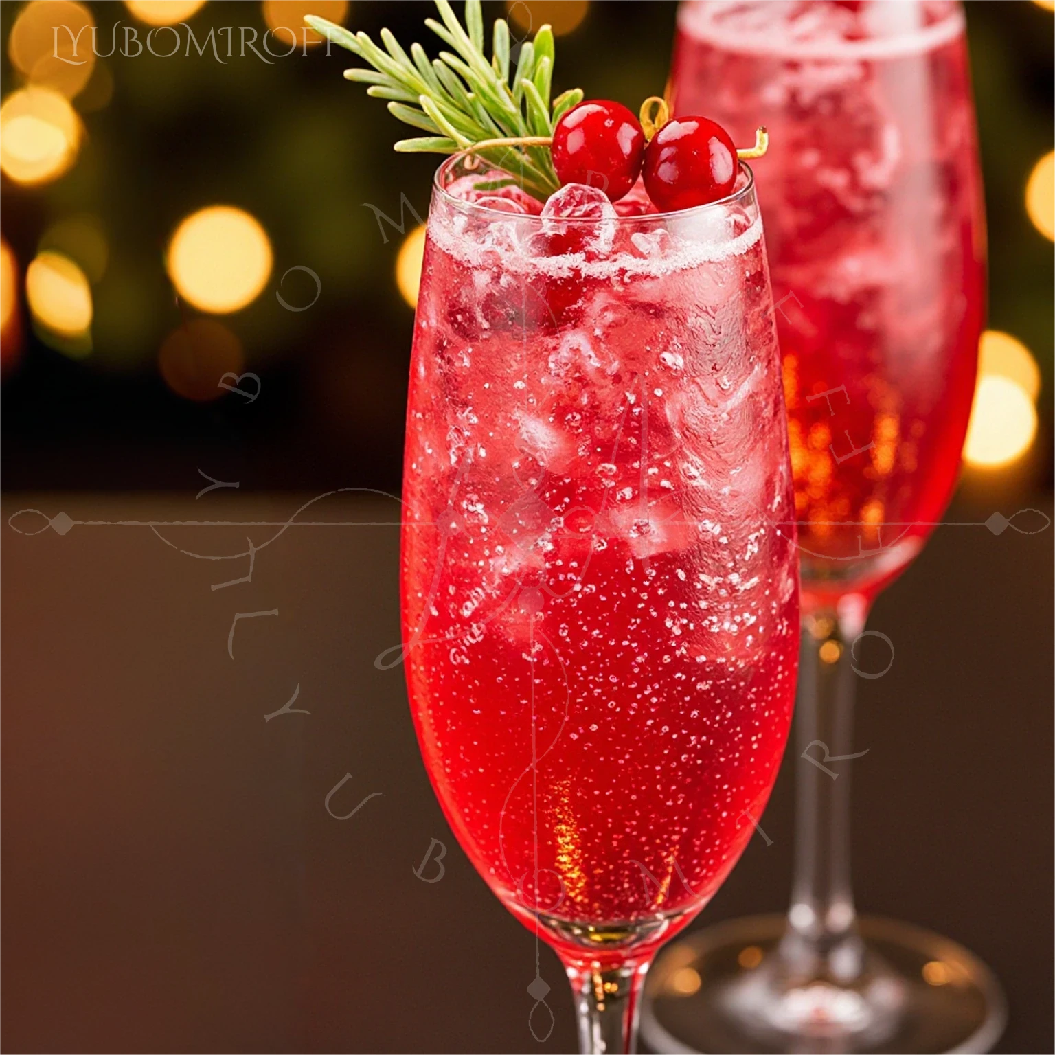 Cranberry Sparkler cocktail – LYUBOMIROFF