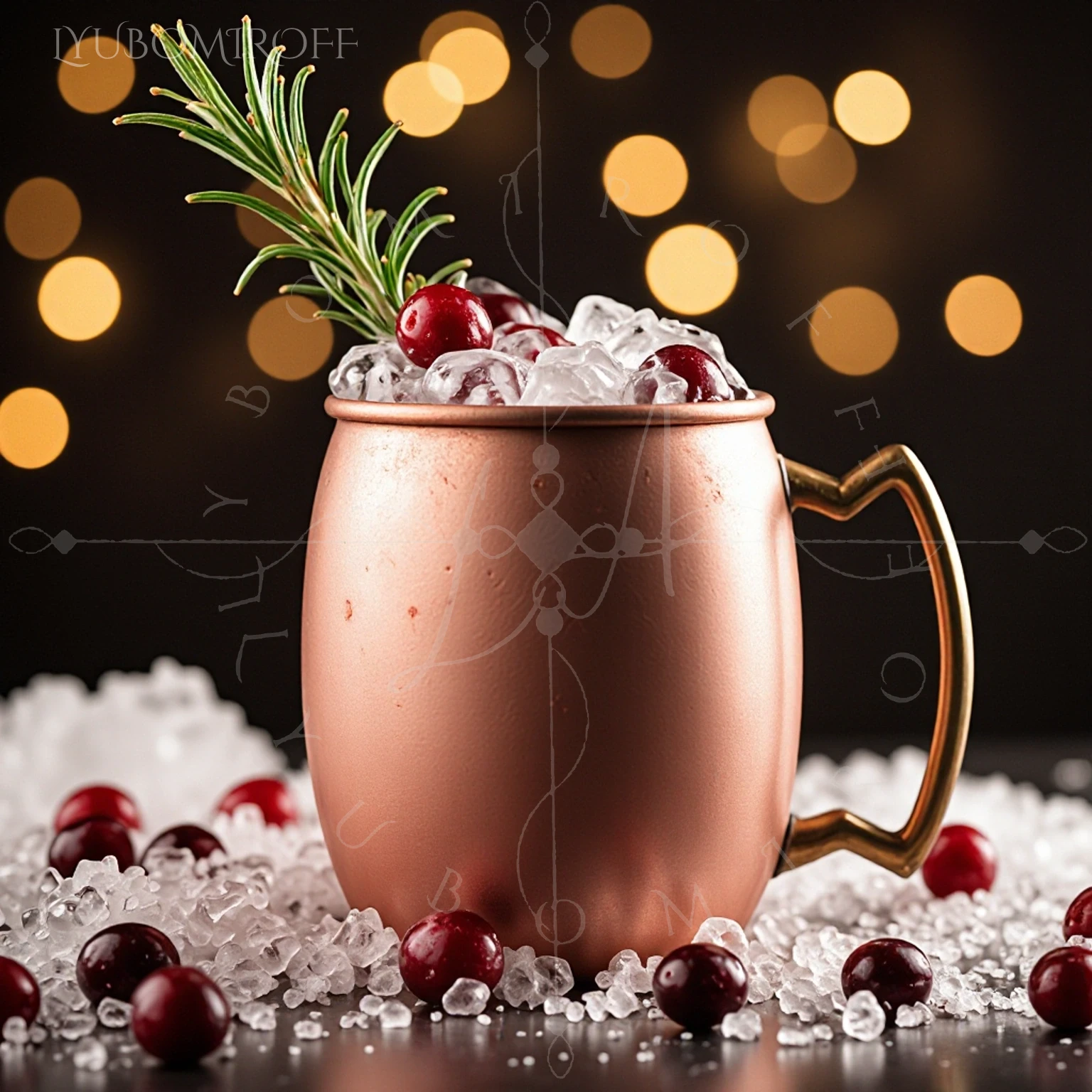 Frosted Cranberry Mule cocktail – LYUBOMIROFF