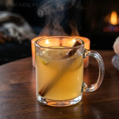 Hot Honey Toddy cocktail made with LYUBOMIROFF Honey Liqueur