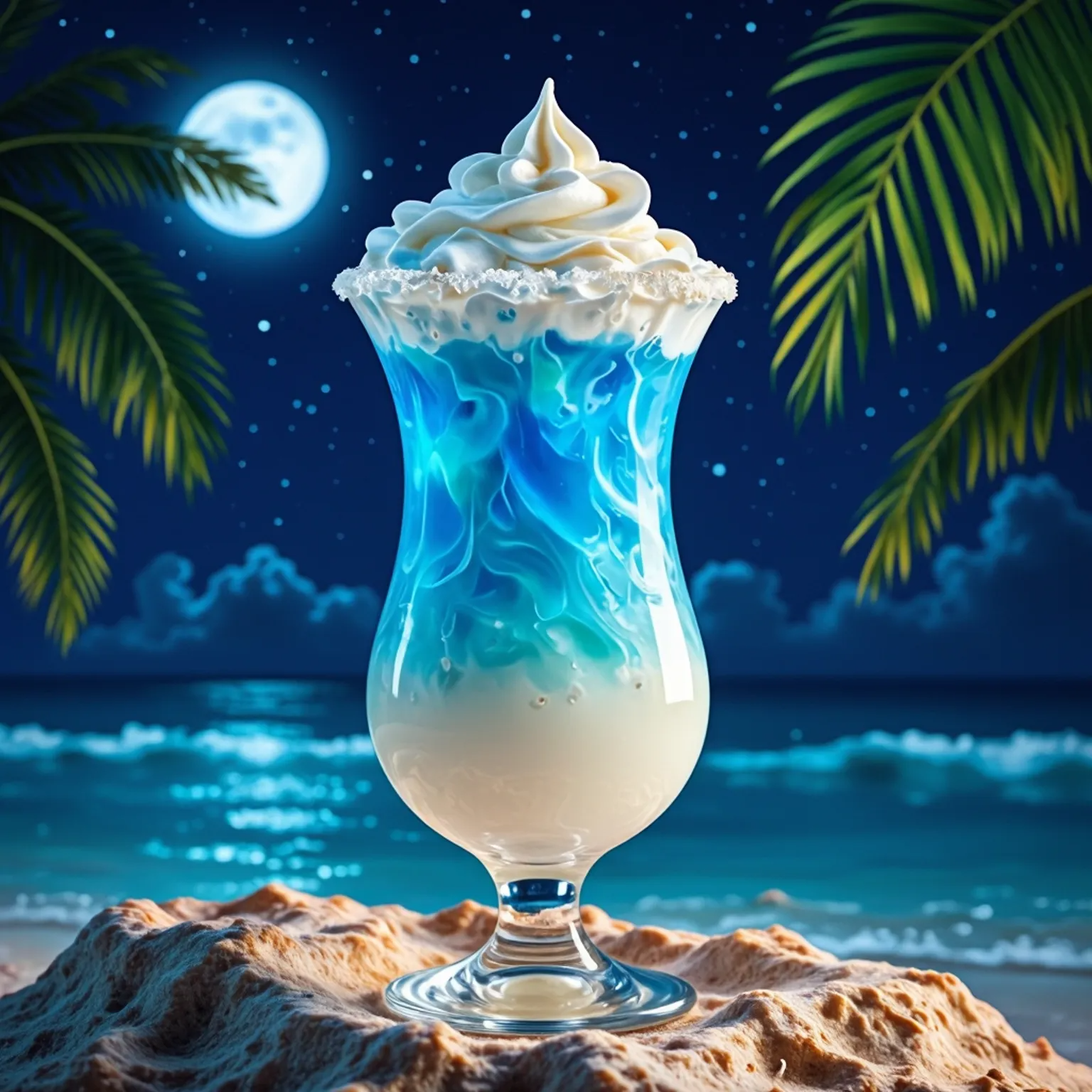 "Moonlit Lagoon" Cocktail