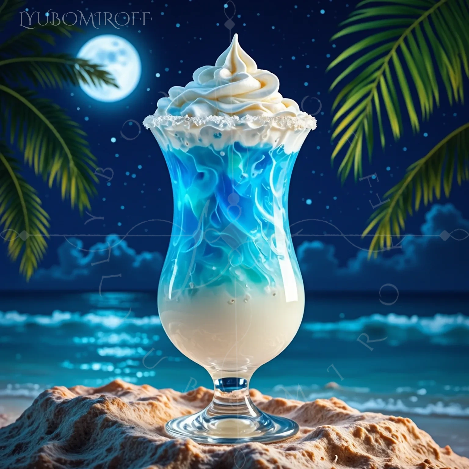 Moonlit Lagoon cocktail – LYUBOMIROFF