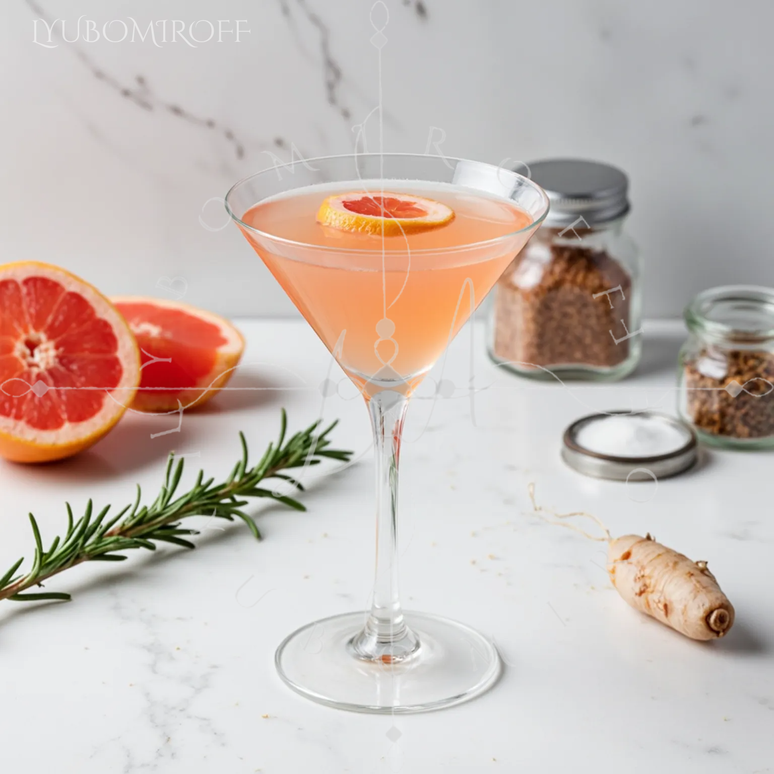 "Root & Citrus Martini" Cocktail