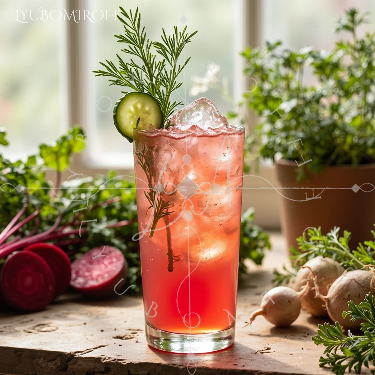 The Garden Burner cocktail – LYUBOMIROFF