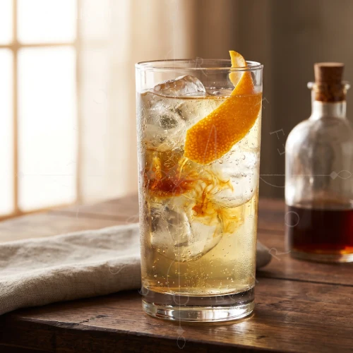 Aromatic Honey Spritz cocktail