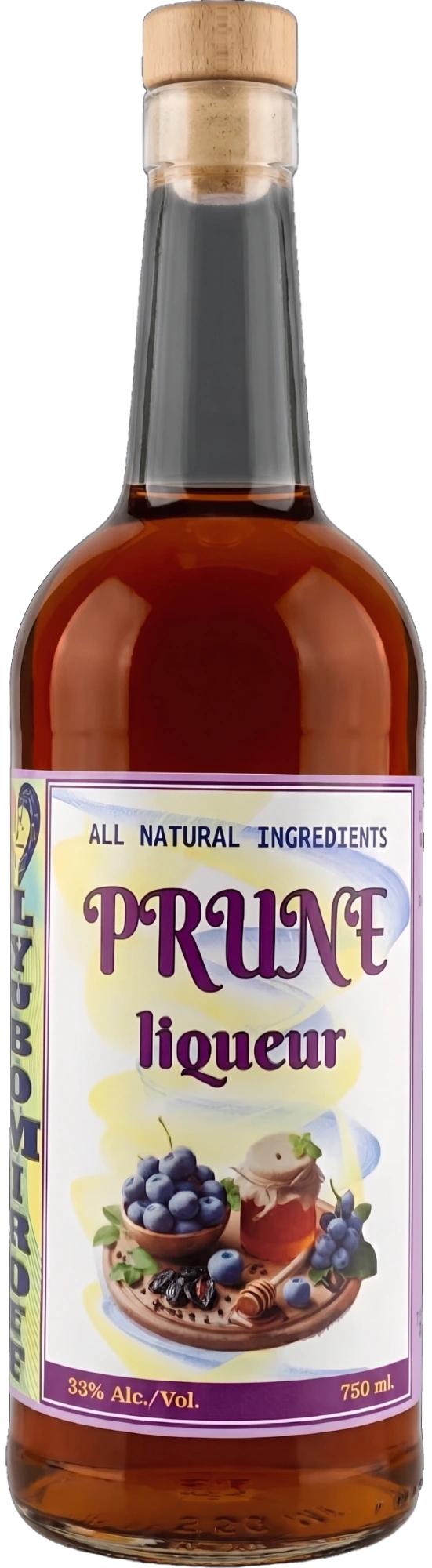 Prune Liqueur 750ml by LYUBOMIROFF