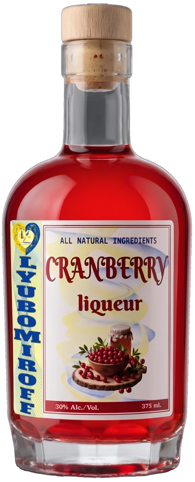 Cranberry Liqueur 375ml by LYUBOMIROFF