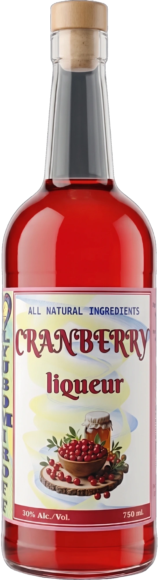 Cranberry Liqueur 750ml by LYUBOMIROFF