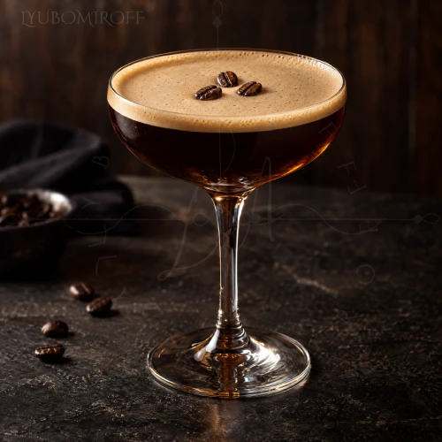 Orchard After Dark cocktail made with LYUBOMIROFF Apple Liqueur
