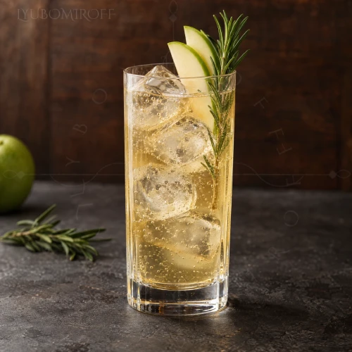 Orchard Garden cocktail made with LYUBOMIROFF Apple Liqueur