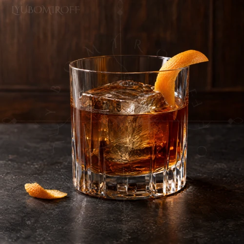 Orchard Old Fashioned cocktail made with LYUBOMIROFF Apple Liqueur