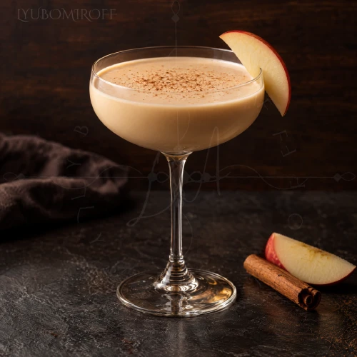 Orchard Velvet cocktail made with LYUBOMIROFF Apple Liqueur