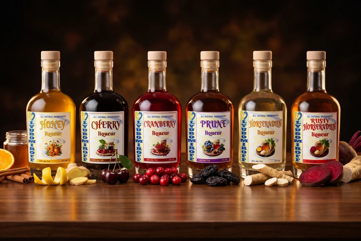 The LYUBOMIROFF collection — six small-batch liqueurs made with natural ingredients in New Jersey