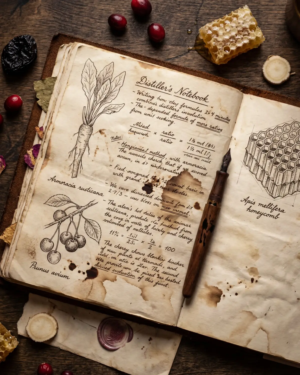 Natural ingredients used in LYUBOMIROFF liqueurs